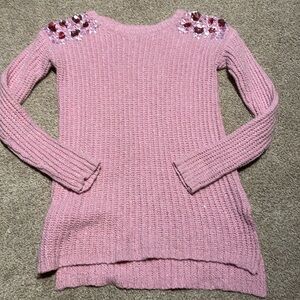 Justice pink sweater dress
